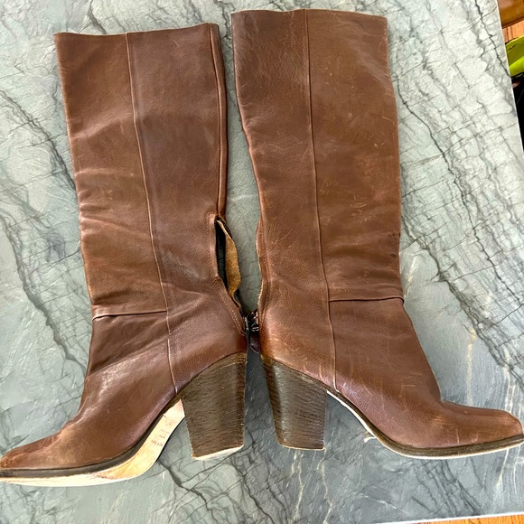 Rag and bone knee high leather boots size 38 - Picture 1 of 5